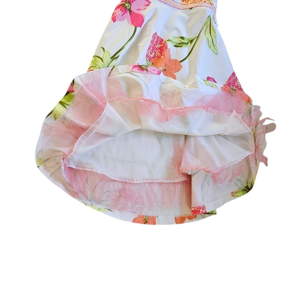 Donna Ricco Halter Sun Dress Floral Pineapple Summer Beach Tropical Women's 6 - Picture 4 of 10